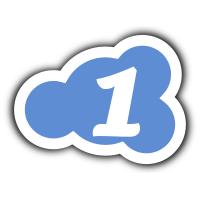 cloud logo icon 1 blue